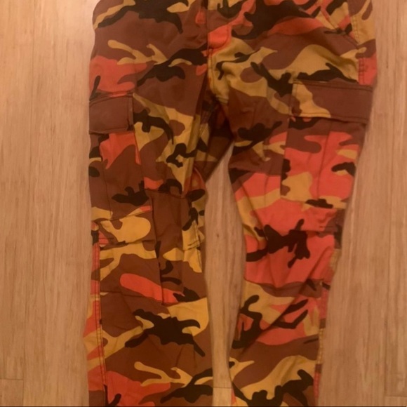 Orange camo pants SOLD - Picture 1 of 4